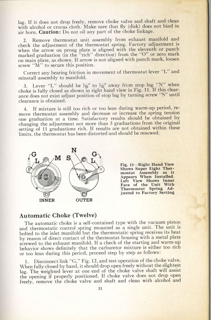 1938 Packard Super 8 and 12 Owners Manual Page 25